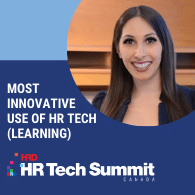 Most innovative use of HR tech (Learning). HRD HR Tech Summit Canada.